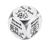 Jeu de dés romantique - Cube de décision en métal, couple | Activité, Rendez-vous, Nuit, Interactif, Amusement, Fantaisie, Jouet, Accessoires, Divertissement, Saint Valentin, Soirée de Jeu à Domicile