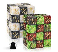 Jeu de dés Token Cube Magic The Gathering Glitter Sparkle Dice, Cube de loyauté Starry Marble D6 Cube Compatible avec MTG, CCG, Card Gaming Accessoires, 4 Couleurs