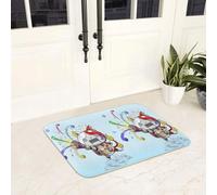 Jeu de Dessins animés 3D Yo-Kai Regarde Jeu de Dessins animés Anti-décollant Tapis de Sol Tapis de Moquette pour entrée Cuisine Entrée de la Maison Salle de Bain Salon Repose-Pieds - 60x90cm