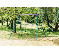 Jeu de deux balançoires en métal