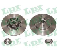 Jeu De Deux Disques De Freins Arrières Pleins Avec Roulement Et Bague Abs - Citroën C4 Cactus 1.6 Bluehdi 100 À Part. 09/2014