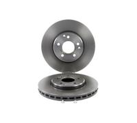 Jeu De Deux Disques De Freins Avants Ventilés - Mercedes-Benz Clk Décapotable (A209) Clk 200 Kompressor (209.442) 02/2003>03/2010