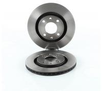 Jeu De Deux Disques De Freins Avants Ventilés - Peugeot 306 Berline Bicorps Trois Ou Cinq Portes (7a, 7c, N3, N5) 1.9 D 06/1994>05/2001