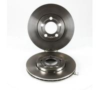 Jeu De Deux Disques De Freins Avants Ventilés - Vw Polo Iv A Trois Volumes (9a4, 9a2, 9n2, 9a6) 1.4 11/2002>04/2012