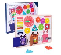Jeu De Déverrouillage Montessori Pour Enfants, Cube D'activité Sensorielle, Apprentissage Des Compétences De Base De La Vie, Cravate, Chaussures, Laçage, Jouet De Développement