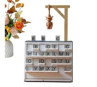 Jeu de devinettes de mots - Jeu de société de style livre imprimé en 3D pour la construction du vocabulaire et le défi d'orthographe, conception de puzzle de fête interactive pour adultes, hommes et f