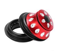 Jeu de direction 44mm Design Goutte d'Eau Léger | Compatibilité 44mm, ajustement pour précis, sécurité maximale, pour fourche conique, montage sécurisé(Red)