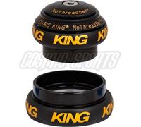 Jeu de direction Chris King NoThreadSet Tapered, roulement en acier inoxydable, 1 1/8"-1 1/4", GripLock,