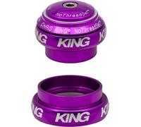 Jeu de direction Chris King NoThreadSet Tapered, roulement en acier inoxydable, 1 1/8"-1 1/4", GripLock,