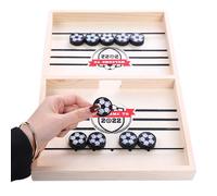 Jeu De Disque | Table en Bois avec Design Football, Jeu De Hockey en Bois avec Design Inspiré du Football, pour, Adolescents, Adultes, Fêtes, Intérieur, Voyage