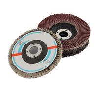 Jeu de disques à lamelles de 4 pouces, 10 pièces, meules en corindon marron, grain 60-320 for métal et bois(240grit)