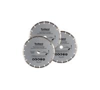 JEU DE DISQUES DE DIAMANT - 230 mm - SEGMENTÉ - 3 PIÈCES G
