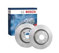 Bosch Jeu de disques de frein BD1598 – Disques pleins Ø296 mm Avant ECE‑R90 2 pièces