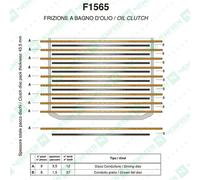 Jeu de disques de friction d'embrayage, OE-Standard Line avec 9 disques de friction