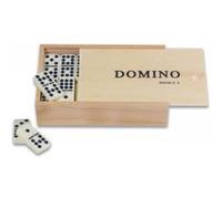 Engelhart - 250123 - Coffret de Dominos Classique Double 9 - Grande Boite en Bois avec 55 pièces - Dim. Domino : 50 x 25 x 10 mm - avec Spinners - Jeu de Société Traditionnel