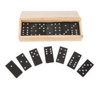 Jeu de domino en Bois 28pcs - Noir G