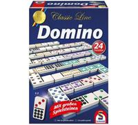 Jeu de Domino - SCHMIDT SPIELE - Classic line - 55 dominos grand format - 24 variantes de règles