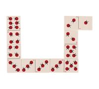Jeu de dominos coccinelles multicolore TU