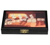 Jeu de Dominos en coffret - Motif Dominos doubles