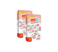 Jeu de dominos Junior Learning JRL664-2 Contraction Match & Learn, rouge, 7 ans et plus - Lot de 2