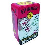 Jeu de dominos pois color s Spinner de University Games Bo te de rangement de voyage emporter pour 2 8 joueurs de 8 99 ans