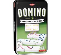 Jeu de dominos Tactic Double 6 Junior 19.5 cm Blanc