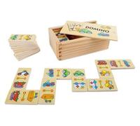 jeu de dominos Véhicules junior 6 x 3 cm 29-part