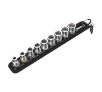 Jeu de douille Wera avec fonction de reten Zyklop Belt B " Argenté