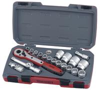 Teng T1221 Lot de 21 douilles métriques 1/2"