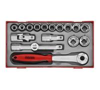 Jeu de douilles 1/2 18 pcs 12 pans Teng Tools TT1218
