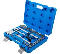 Jeu de douilles 1/2", 27 pcs outil en pouces douilles SAE boîte à cliquet pouces