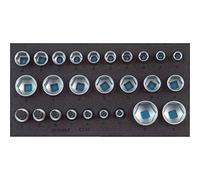 Jeu de douilles 1/2", 6 pans, dans module Check-Tool