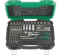 Jeu de douilles. 1/4" 61 pces FORTIS