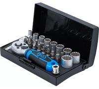 Jeu de douilles 1/4" pouces 28 pcs tailles en pouces, douilles métriques 12 pans