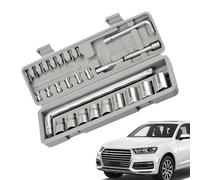 Jeu de Douilles - 27 Pièces Portable Robuste Ergonomique | Jeu Complet de Douilles pour Outils de Mécanicien - Pour Hommes Électriciens Pères Automobiles Camions Motos Ateliers