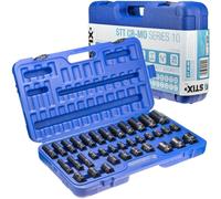 Jeu de douilles 35 pièces 1/2" CR-MO écrous longs et courts 8-32 mm visseuse ...