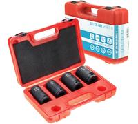 Jeu de douilles 4 pièces 3/4" CR-MO visseuse à chocs écrous longs 24-33 mm éc...