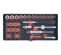 TOOLCRAFT Jeu de clés à douille métrique 1/4\ (6.3 mm) 36 pièces 826363