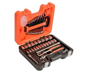 Jeu de douilles 6 pans 1/2'' métrique et jeu de clés mixtes - BAHCO S400