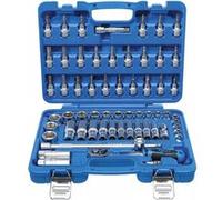 mallette, jeu de douilles bgs 3/8 à six pans en pouces - 61 pcs -