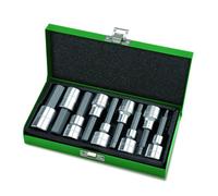 Jeu de douilles 6 pans TOPTUL 1/2 pouces 9 Stk 4, 5, 6, 7, 8, 10, 12, 14, 17 mm 80mm