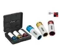Vigor Blinky Jeu de douilles à choc V2522, 3 pièces, 1/2 (12,5 mm), 6 pans extérieurs – 1 set G