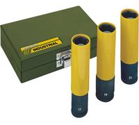 Jeu de douilles à choc 6 pans extérieurs 3 pièces Proxxon Industrial 23 970 Propulseur: 1/2 (12.5 mm) 1 set