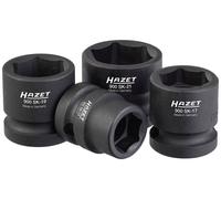 Jeu de douilles à choc 6 pans extérieurs 4 pièces Hazet 900SK/4 Propulseur: 1/2\ (12.5 mm) 1 set