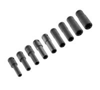 Jeu de douilles à chocs 1/2" E Torx longues 9 pcs (E10, 11, 12, 14, 16, 18, 20, 22, 24) CR-MO - NEO TOOLS - 12-110