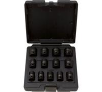 KS Tools Jeu de douilles à chocs, 13 pièces, 12 pans, brun 1/2