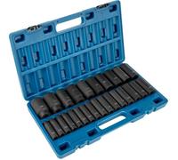 Jeu de douilles à chocs - VEVOR- 1-2"" 26 Piece Set, 10-36mm Deep Metric Impact Sockets, 6 Bits Cr-V Alloy Steel