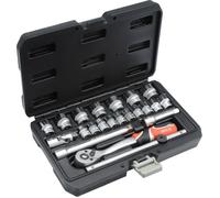 JEU DE DOUILLES Ã€ CLIQUET EN Ã‰TUI XS 3/8 POUCE 22 piÃ¨ces YATO YT-38561