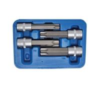 Jeu de douilles à embouts 12,5 mm (1/2"") MAXI Profil T (pour Torx) avec perçage 4 pièces