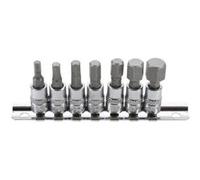 Jeu de douilles à embouts BGS TECHNIC - 6,3mm (1/4) - six pans intérieurs 4/12mm - 7 pcs - 2161 G